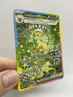 Leafion EX Gogh Gold Metal Pokemon Card-Collectible Gift Display！COOL - Image 2