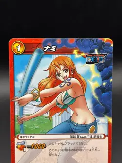 Nami 01/85 Miracle Battle Carddass Japanese One Piece Moderately Played - Image 2