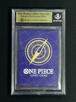 2022 ONE PIECE SUMMIT DECISIVE BATTLE JPN SEC PAR #OP02120 UTA BGS 9.5 GEM MT - Image 2