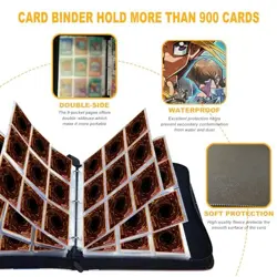 Trading Card Binder, Fits 900 Cards Card Collector Album Holder,with 50 dtcg - Image 5