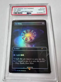 Mtg Iron Man Sol Ring Foil MTG Secret Lair PSA 10 Gem Mint! Quick Shipping - Image 1