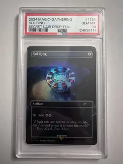 Mtg Iron Man Sol Ring Foil MTG Secret Lair PSA 10 Gem Mint! Quick Shipping - Image 3