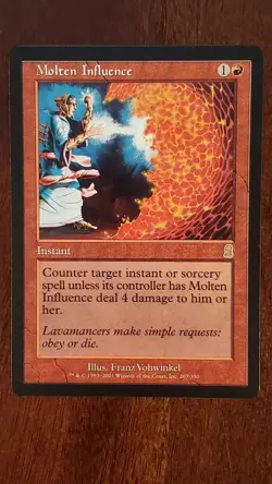 Molten Influence Odyssey EX/LP #207 MTG Magic the Gathering Instant Rare Red - Image 3