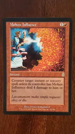 Molten Influence Odyssey EX/LP #207 MTG Magic the Gathering Instant Rare Red - Image 5
