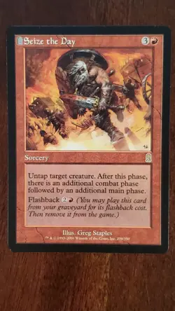 Seize the Day Odyssey EX/LP #220 MTG Magic the Gathering Sorcery Rare - Image 5