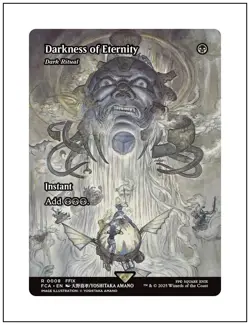1x Darkness of Eternity - Dark Ritual, Showcase FCA, Final Fantasy, MTG NM - Image 1