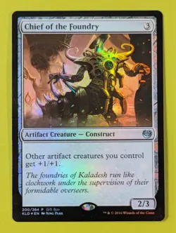 FOIL PROMO Chief of the Foundry x1 Kaladesh G i f t B o x e s 1x MTG - Image 1