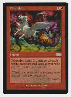Gold Signed Disorder LP Urza's Saga Artist Terese Nielsen 1998 WOTC MTG Magic! - Image 1
