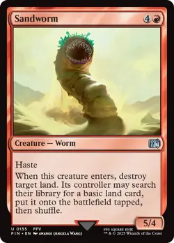 MTG Sandworm [FINAL FANTASY] Foil Near Mint Magic - Image 1