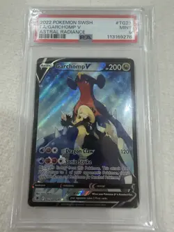 2022 Pokemon SWSH Astra Radiance #TG23 FA Garchomp V PSA 9 MINT - Image 1