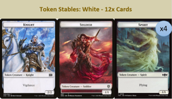 MTG Knight, Spirit, Soldier, White Token Staple 12x Cards Commander -Magic Cards - Image 1
