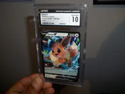 Eevee V 108/159 Crown Zenith Pokemon CGC 10 Gem Mint!! not PSA - Image 1