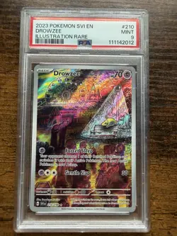Pokemon Drowzee TCG Card 210/198 Scarlet & Violet Base Set PSA Mint 9 - Image 1