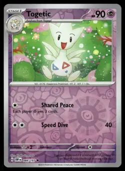 Togetic 084/197 Uncommon Obsidian Flames Pokemon Reverse Holo NM - Image 1