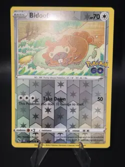 Ditto (Bidoof) - 059/078 - Pokemon Go Common Reverse Holo Unpeeled LP - Image 1