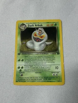 Pokemon Dark Arbok Team Rocket 2/82 Holo 1st Edition Holo Rare - Image 1
