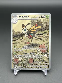 Pokemon TCG Beautifly 219/217 Ascended Heroes Holo Rare Full Art 130HP EN - Image 1