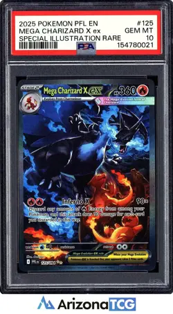 Pokemon 2025 Mega Charizard X ex 125/094 SIR Phantasmal Flames GEM MINT PSA 10 - Image 1