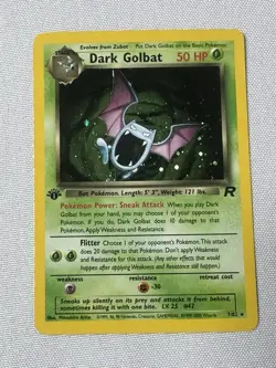 Pokemon Dark Golbat Team Rocket 1st Edition holo 07/82 - Image 1