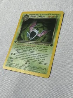 Pokemon Dark Golbat Team Rocket 1st Edition holo 07/82 - Image 3