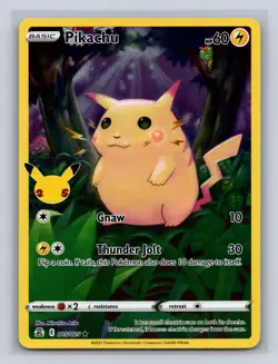 Pikachu 005/025 Holo Rare Celebrations Pokemon NM - Image 1
