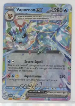 Vaporeon ex Pokemon Prismatic Evolutions PRE #023 - Image 1