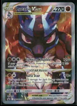 Pokemon - Lucario VSTAR SWSH291 Black Star Promo Sword & Shield NM - Image 1