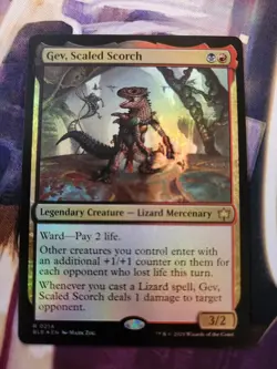 MTG Bloomburrow - Gev, Scaled Scorch FOIL NM - Image 1