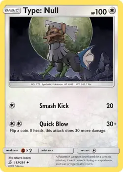 Type: Null 183/236 Uncommon Pokemon SM - Unified Minds NM - Image 1