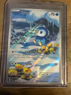 Pokemon Piplup 98/94 - Phantasmal Flames Illustration Rare - Image 1