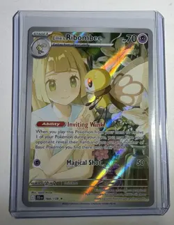 Pokemon Lillie's Ribombee 164/159 Sv09: Journey Together Holo Pre Owned - Image 1