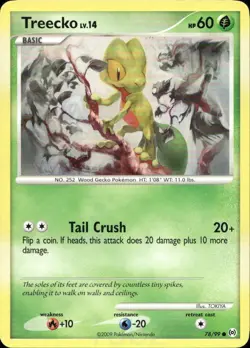 Treecko 78/99 Common Arceus Pokemon Lightly Played - Image 1