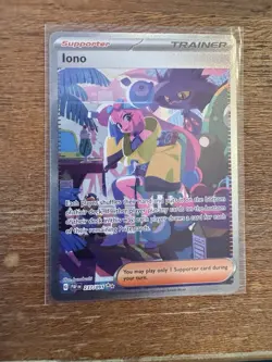 Pokemon TCG Iono Special Illustration Rare 237/091 SV Paldean Fates - Image 1