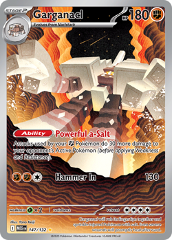 GARGANACL 147/132 ILLUSTRATION RARE MEGA EVOLUTION POKEMON NEAR MINT - Image 1