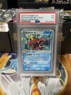Crawdaunt EX 99/110 PSA 7 Holo Pokemon EX Holon Phantoms 2006 - Image 1