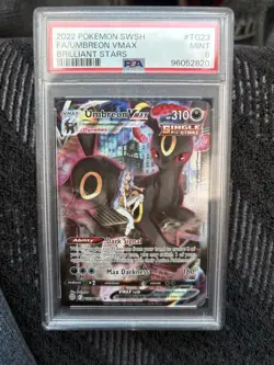 Pokemon TCG Pokemon Umbreon VMAX Brilliant Stars PSA 9 - Image 1