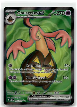 Gourgeist ex 102/086 Ultra Rare ME04: Chaos Rising Pokemon NM/M - Image 1