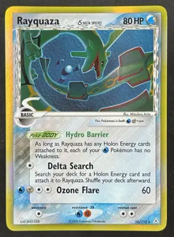 Pokemon TCG: EX Holon Phantoms - Rayquaza 16/110 Holo (Delta Species) LP - Image 1