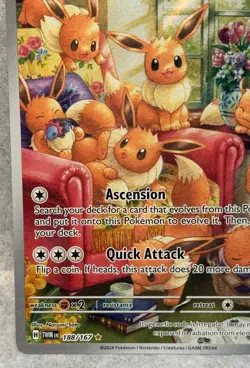 Eevee 188/167 Illustration Rare Twilight Masquerade Iconic Beautiful Pokemon - Image 4