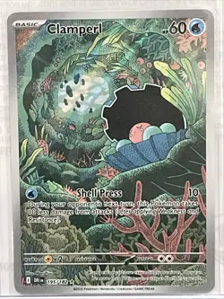 2025 Pokemon SV Destined Rivals DRI EN Clamperl #195/182 - Image 1