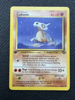 Pokemon TCG - Cubone 50/64 Jungle Common 1st Edition WOTC - MP - Image 1