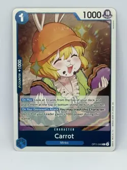 One Piece CCG Carrot A Fist Of Divine Speed R Foil OP11-049 NM - Image 1