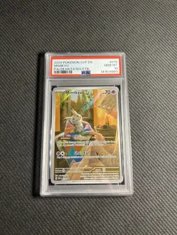 Pokemon TCG Mimikyu 075 Scarlet & Violet Promo Cards Holo PSA 10 - Image 1