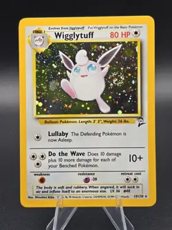 Wigglytuff Jungle Base Set 2 Holo Rare Pokemon Card 19 - Image 1