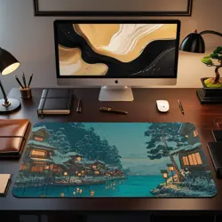 MTG Playmat | Snowy Japanese Simic Themed Playmat | Unofficial MTG Playmat - Image 2