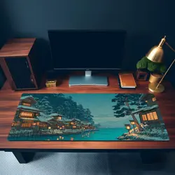MTG Playmat | Snowy Japanese Simic Themed Playmat | Unofficial MTG Playmat - Image 3