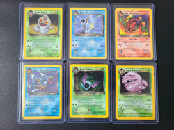 Vintage Pokemon Team Rocket 2000 Card Lot of 6 w/ 4 holos - MP - Image 1
