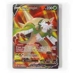 Pokemon - Chesnaught V - 171/195 - SWSH Silver Tempest - Full Art Card - Image 1