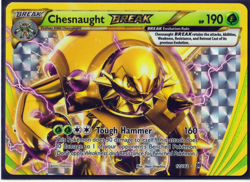 2015 POKEMON XY BREAKTHROUGH-MAROWAK 79/162 & CHESNAUGHT 12/162 HOLO BREAK CARDS - Image 4