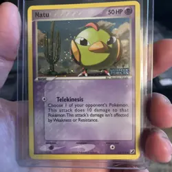 Natu 63/115 EX Unseen Forces Reverse Holo Stamped Pokemon Card NM - Image 1